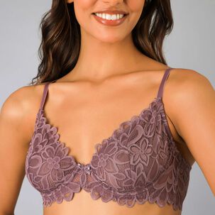 Sosten Natural Escotado Encaje Flor Flores Mujer 13503-272