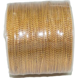 Cord&oacute;n De Lurex Dorado 0.5mm 100 Mt