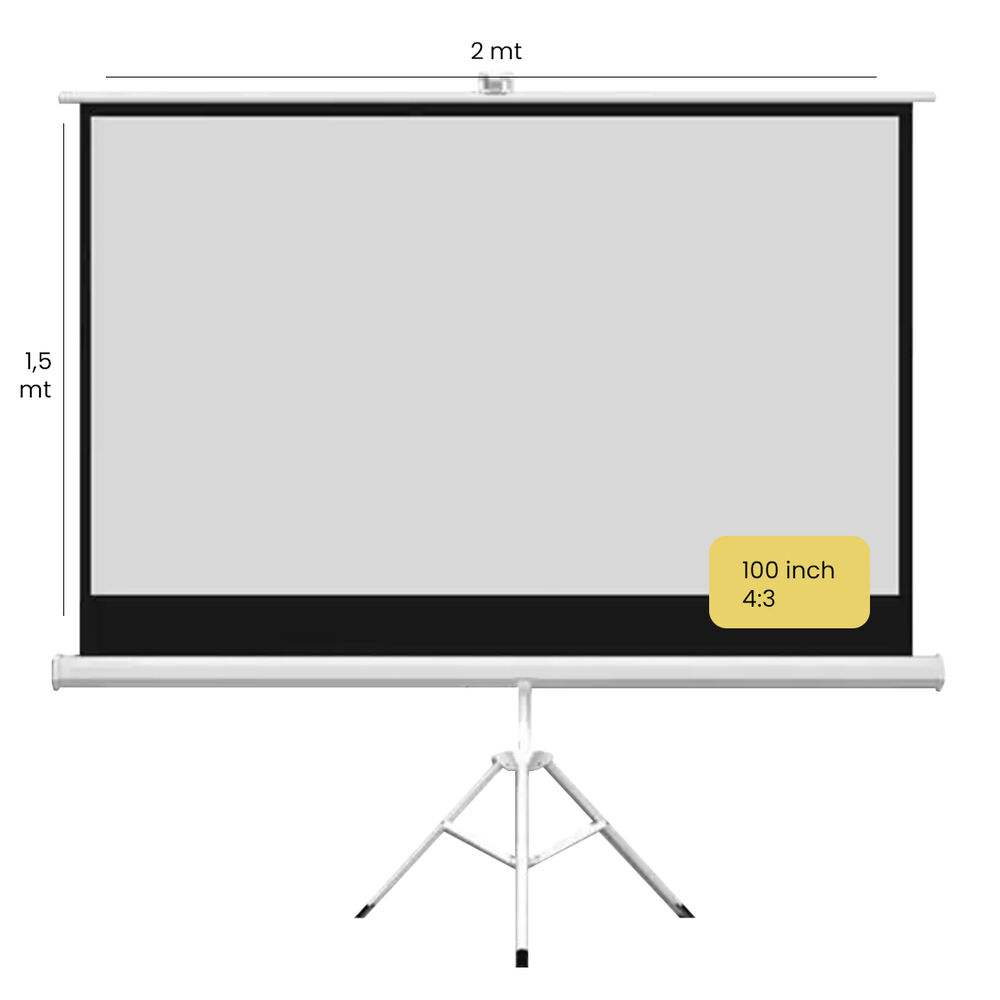 Proyector Portatil Mini Halo 9000lm + Telón 100" Levo image number 5.0