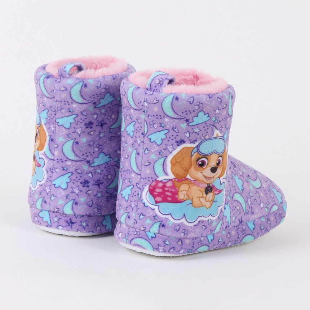 Pantufla Bota Ni&ntilde;a Invernal Skye Cielo Morado Paw Patrol image number 2.0