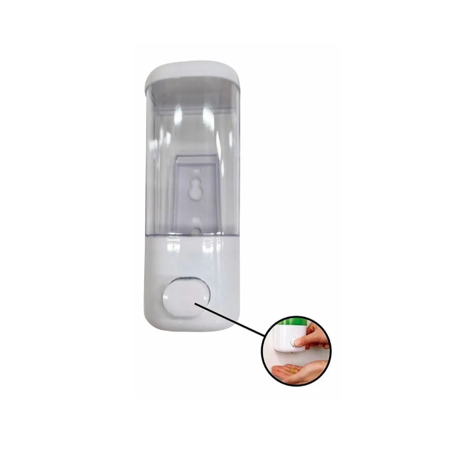 Dispensador De Pared Para Jab&oacute;n Liquido 500ml Manual Ba&ntilde;o image number 4.0
