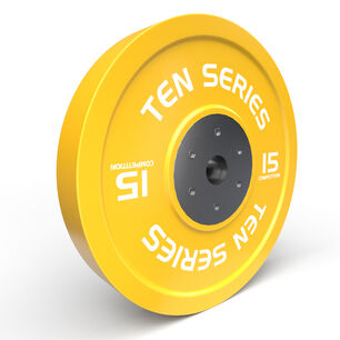 Disco Competici&oacute;n Bumper Ten Series 15 Kg