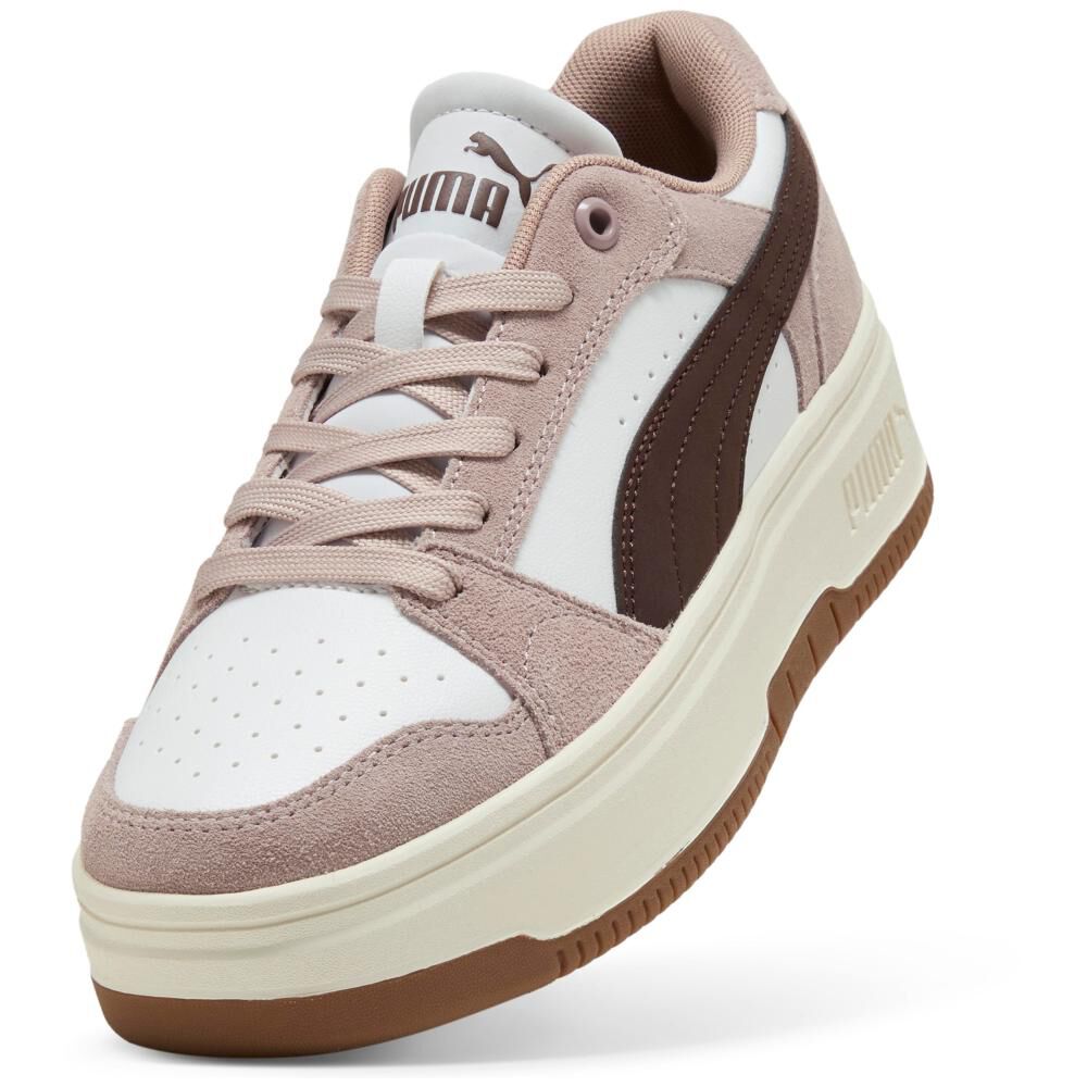 Zapatilla Urbana Mujer Puma Rebound Femme Low Sd Rose Latte-chocolate Brown- White image number 4.0