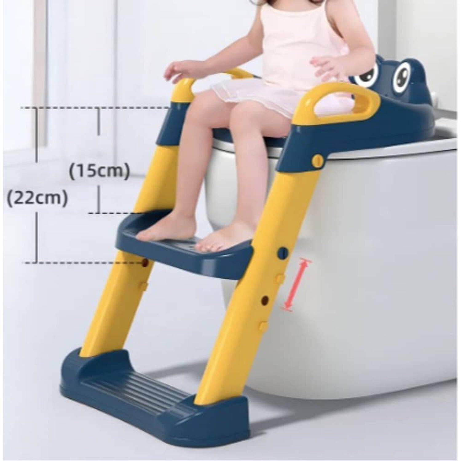 Escalera Para Ni&ntilde;os Para Inodoro Asiento Entrenador Ba&ntilde;o Color Azul image number 4.0