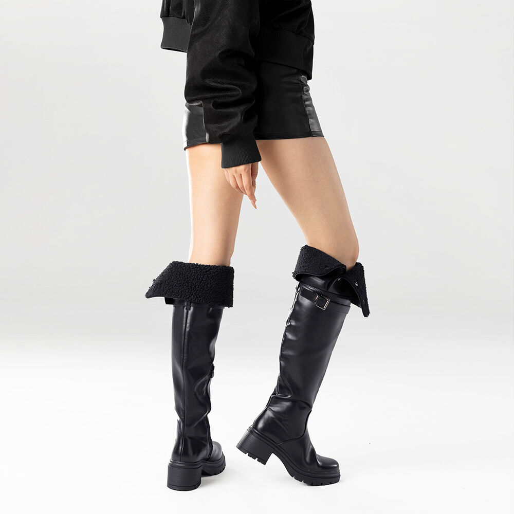 Botas Largas Mujer De Moda Comodo Tacon Grueso Weide Czy615 image number 1.0