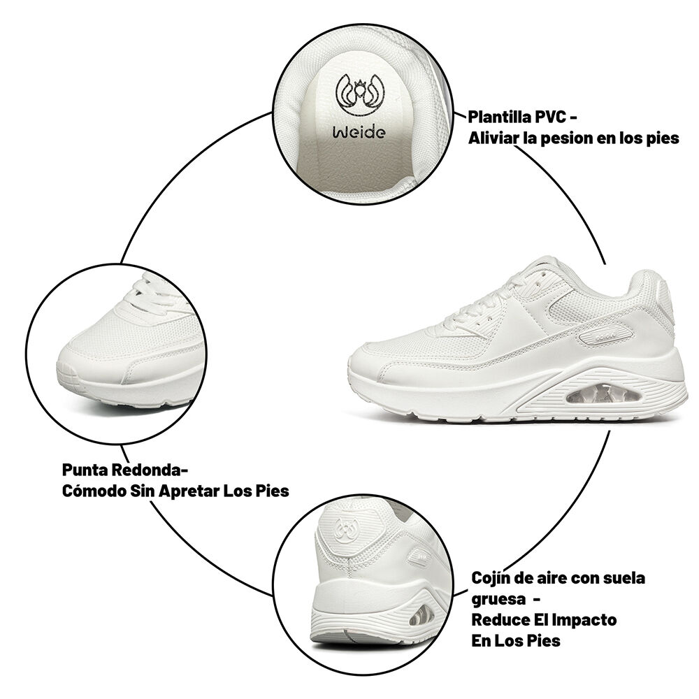 Zapatilla Urbana Casual Mujer Deportiva Clasico Weide Tfa302 image number 8.0