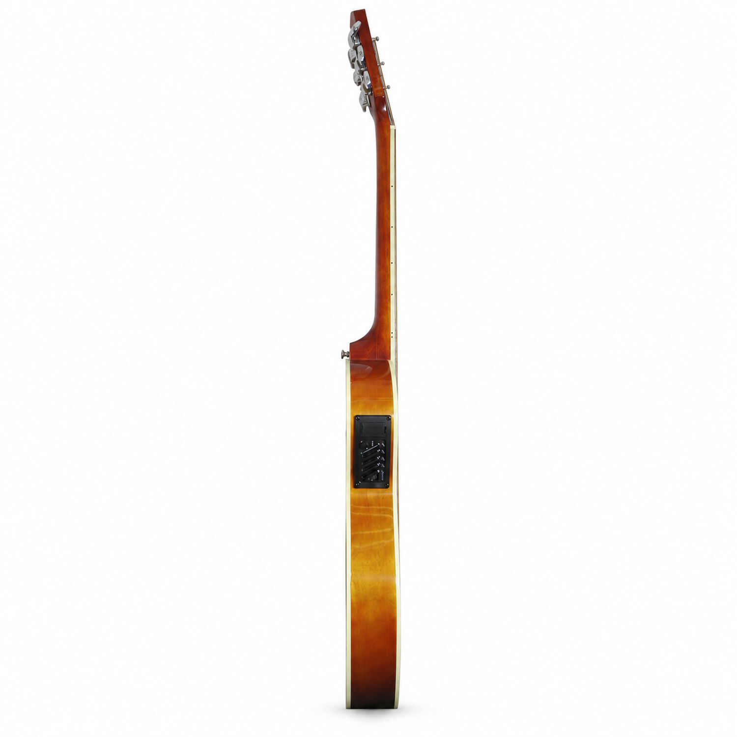 Guitarra Electroac&uacute;stica Sevillana Cutaway Ultra Delgada Natural Con Ecualizador Y Funda image number 2.0