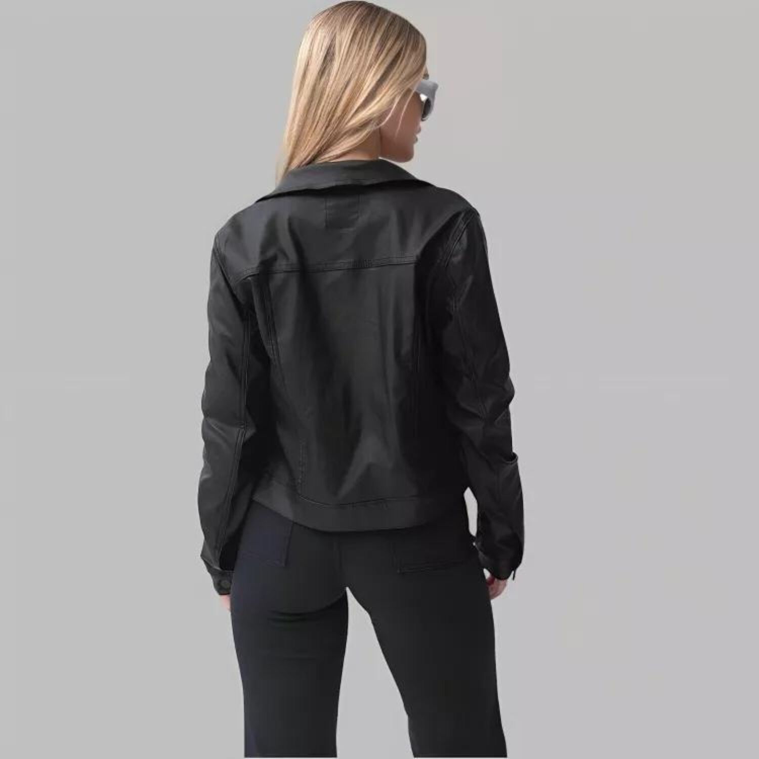 Chaqueta Clasica Ecocuero Mujer image number 1.0