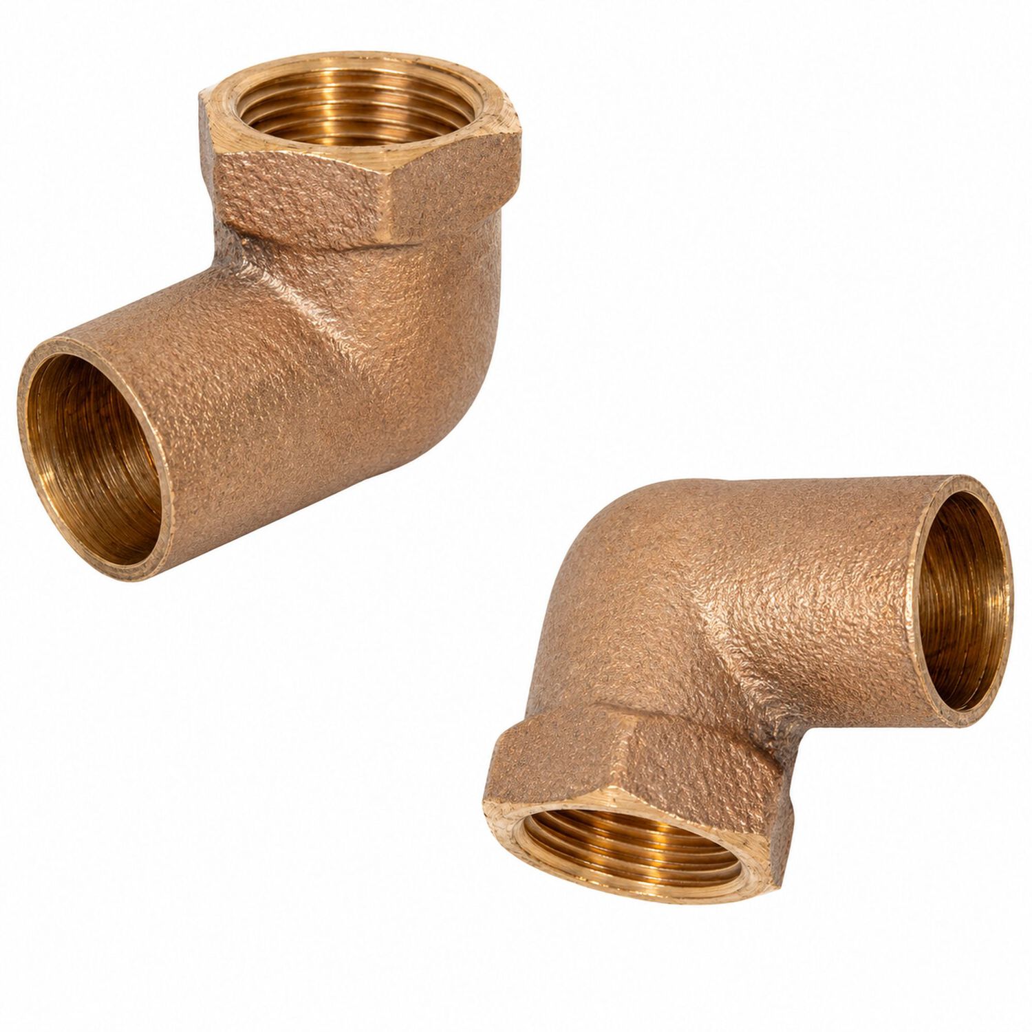 Codo Bronce 1/2 Hembra Soldar Pack X2 image number 2.0