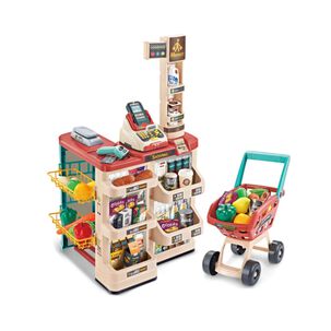 Juguete Set Supermercado Con Carrito 48 Piezas Sonidos Infantil