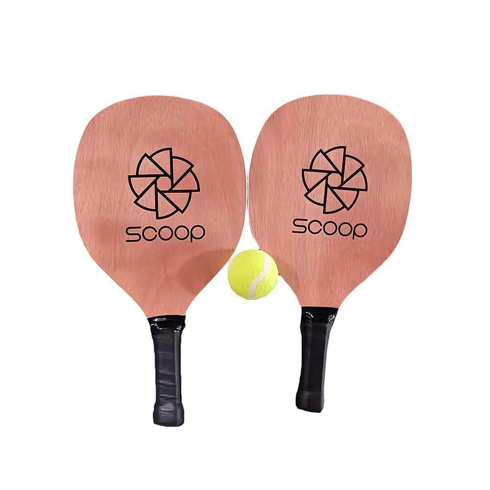 Set De Paletas De Playa Scoop De Madera Unisex image number 0.0