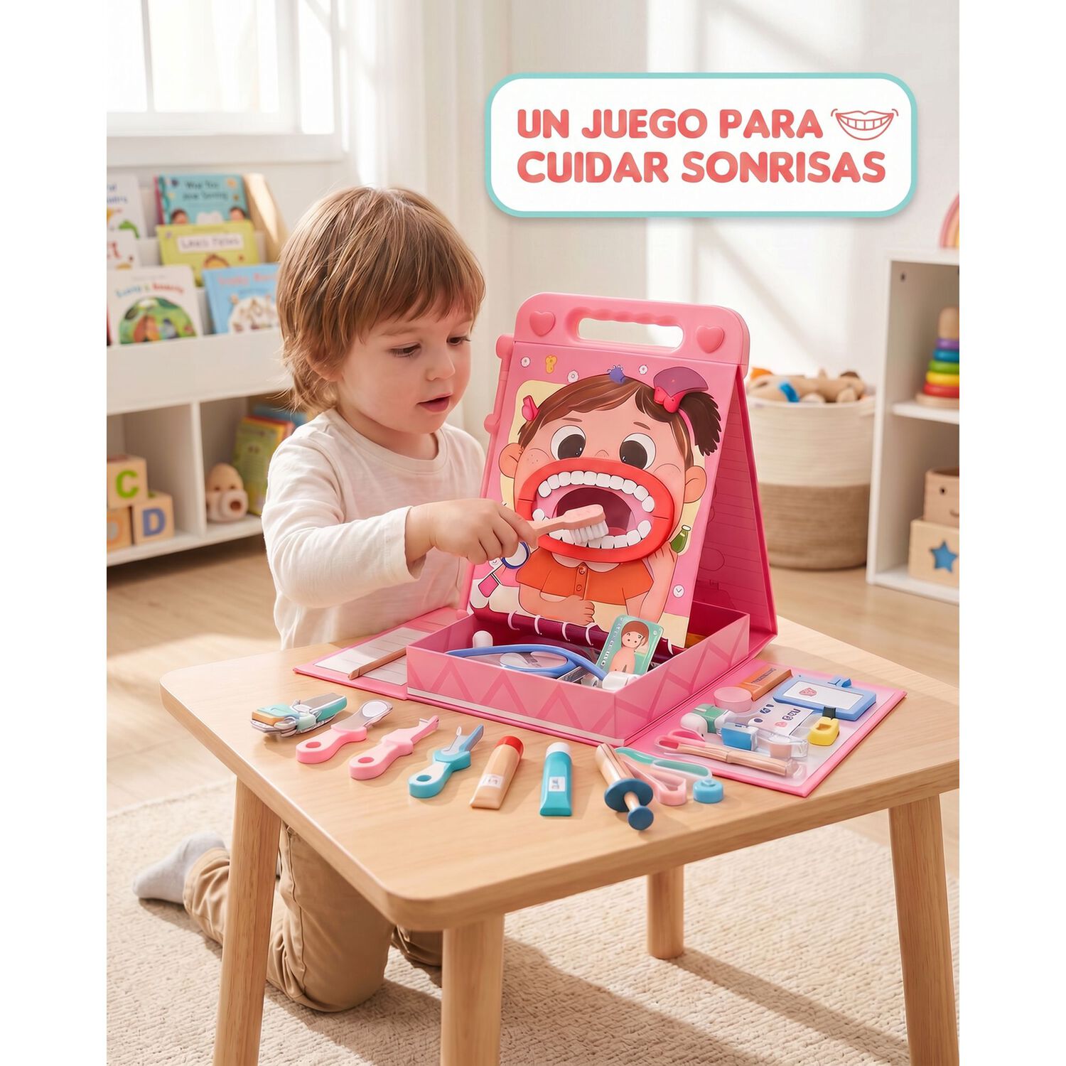 Set Juego De Roles Doctor- Dentista Juego Madera Ni&ntilde;os image number 27.0