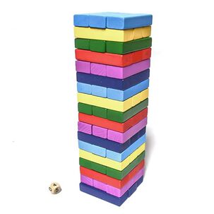 Juego De Yenga Color , Wiss Toy O Torre Infernal 54 Piezas