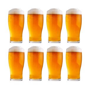 Pack 8 Vasos Cerveceros Vidrio Modelo Amberes 560ml