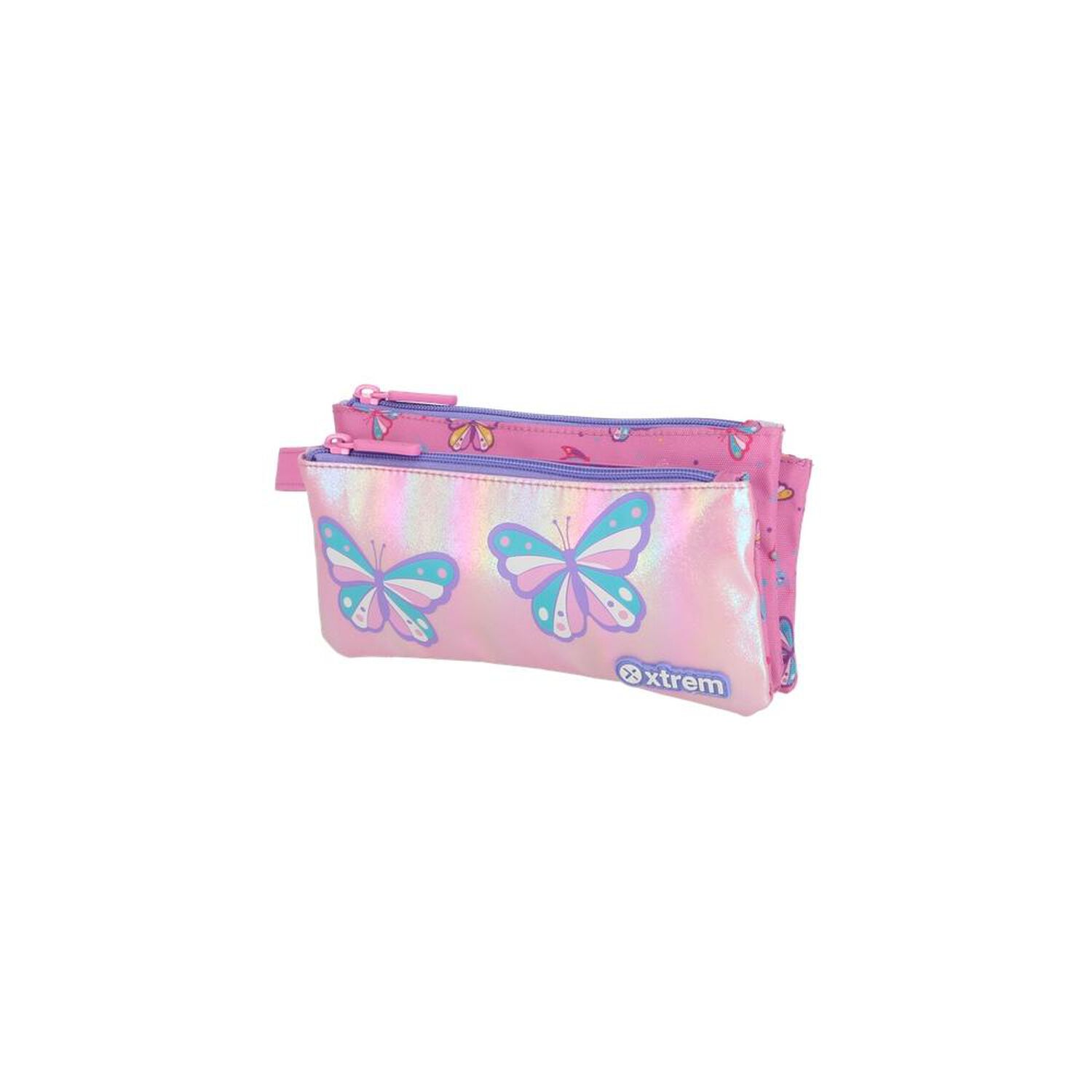 Estuche Xtrem Trinity 6xt Mariposas Rosado/morado image number 1.0