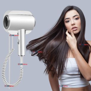 Secador De Pelo De Pared 1300w Alta Potencia Para Hoteles Hogar Piscinas Color Blanco