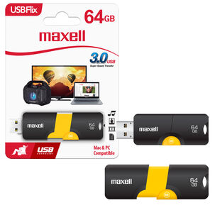Pendrive Usb 3.0 64gb Maxell Flix Compatible Mac Y Windows