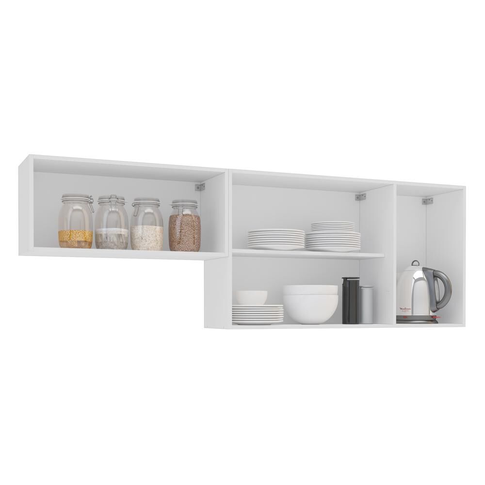 Mueble De Cocina Aereo Meena Vekkahome 4 Puertas Blanco image number 4.0