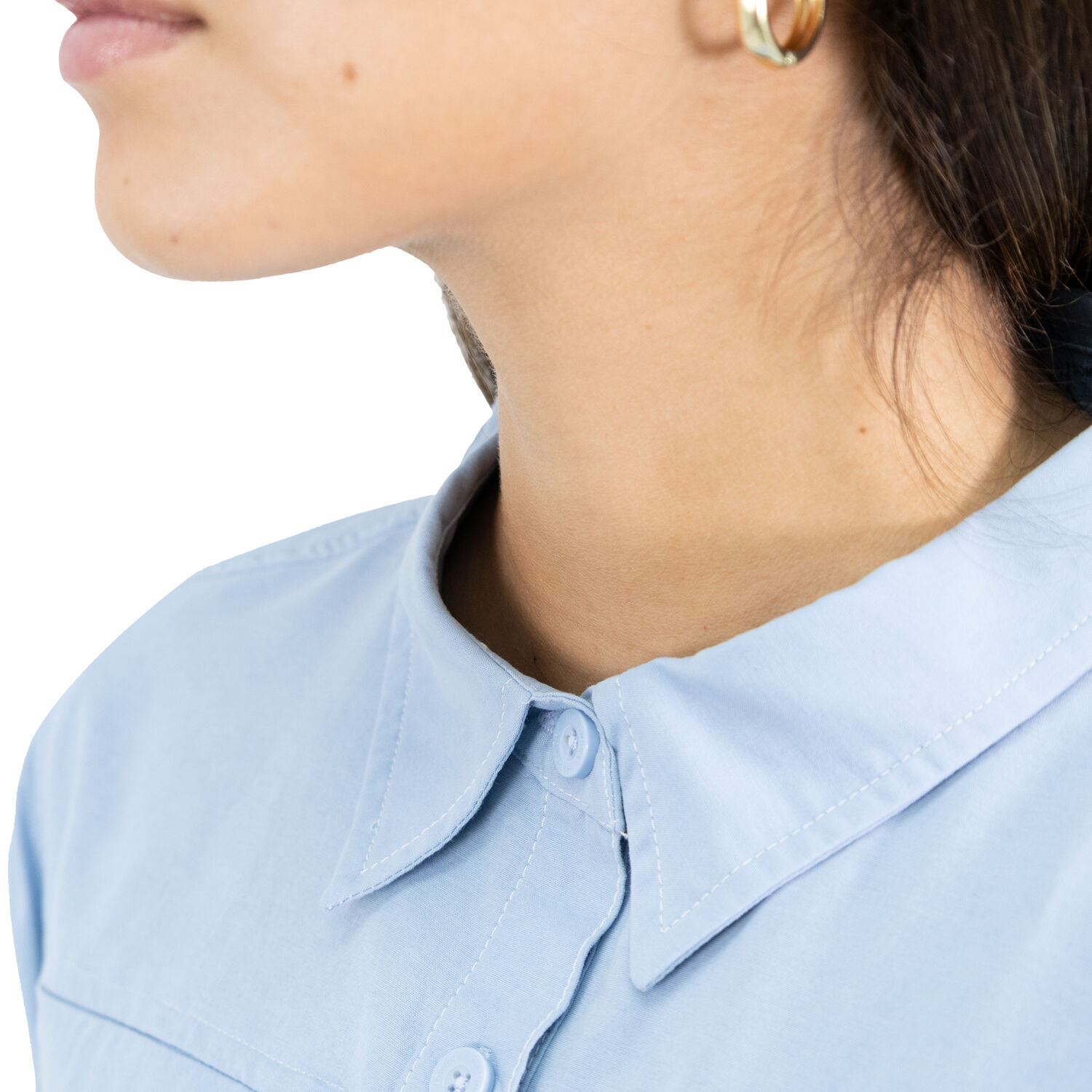 Camisa Hw Duck Dry Mujer Celeste image number 3.0