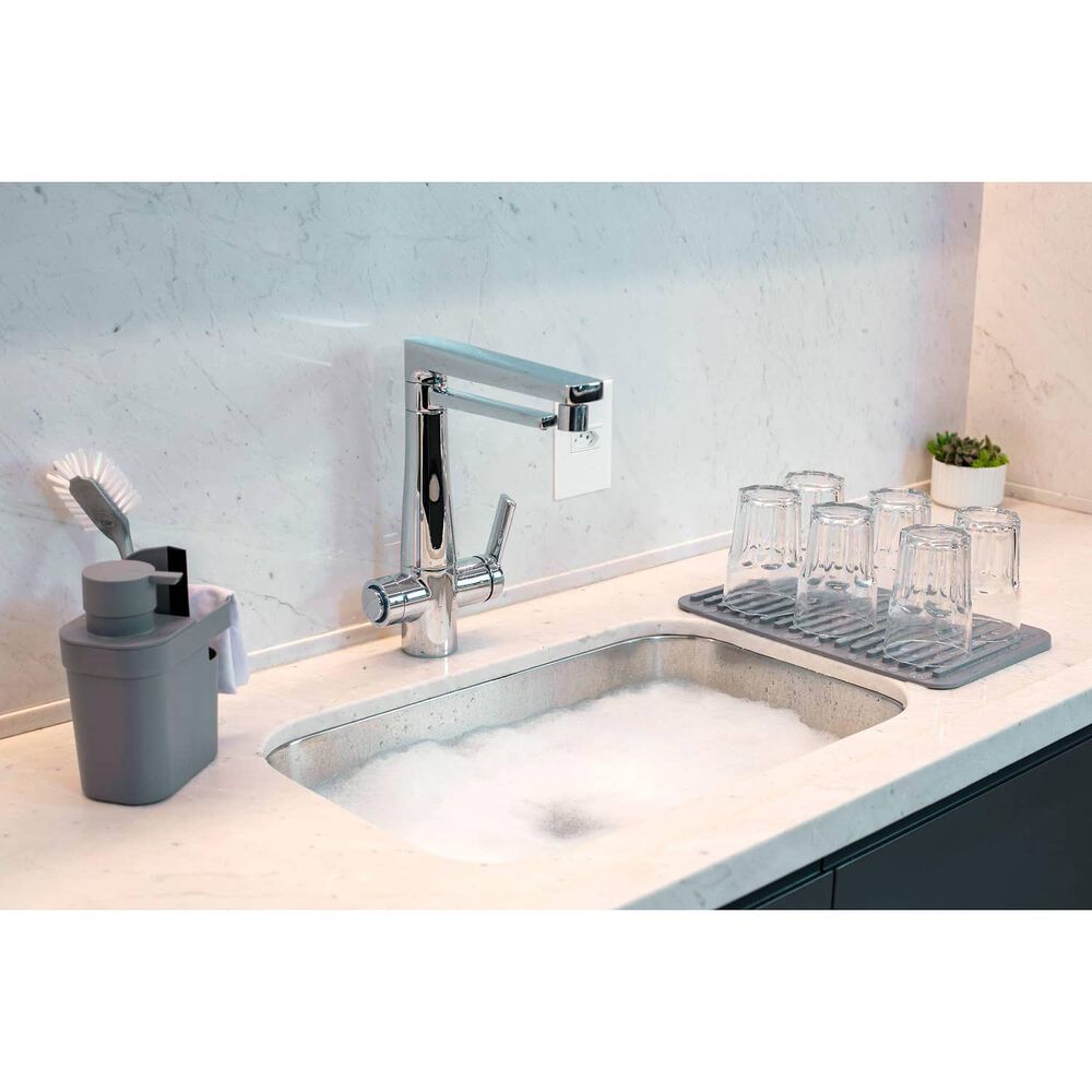 Dispensador De Detergente Y Organizador Trium 650 Ml Gris image number 3.0