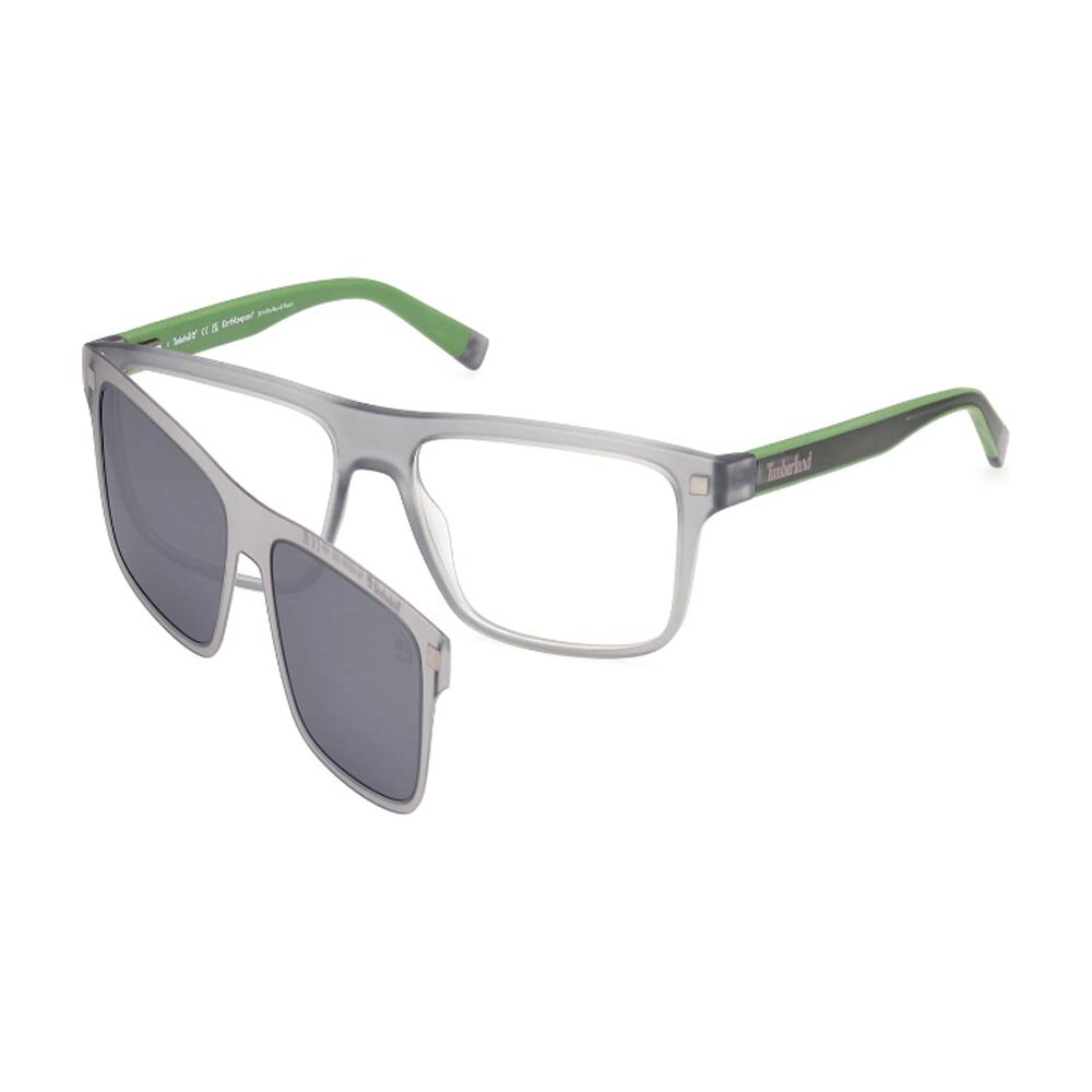 Lentes &Oacute;pticos Con Clip On Gris Timberland image number 1.0