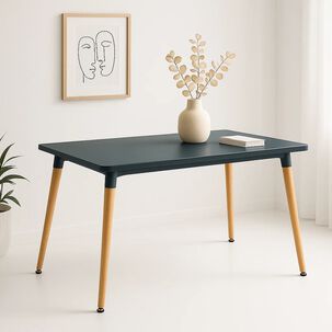 Mesa De Comedor 120x80 Rectangular - Negra