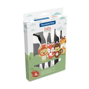 Juego De Cubiertos Para Ni&ntilde;os Acero Inoxidable Tramontina 4 Piezas