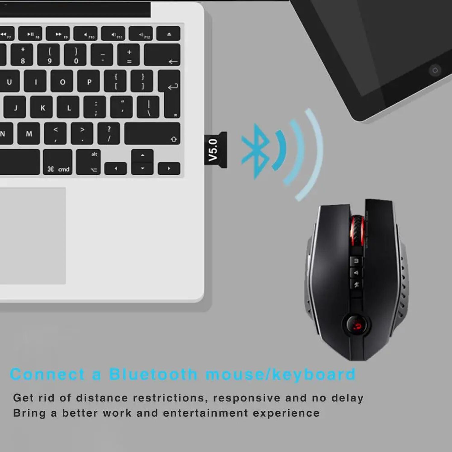 Adaptador Transmisor Receptor Usb Bluetooth 5.0 Para Pc Notebook Inalambrico image number 5.0