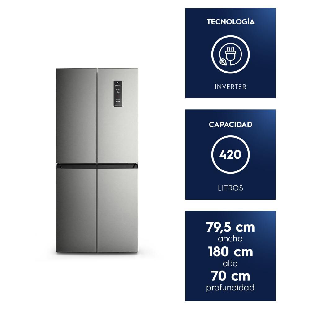 Refrigerador Multidoor Electrolux Dq79su / No Frost / 420 Litros / C image number 8.0