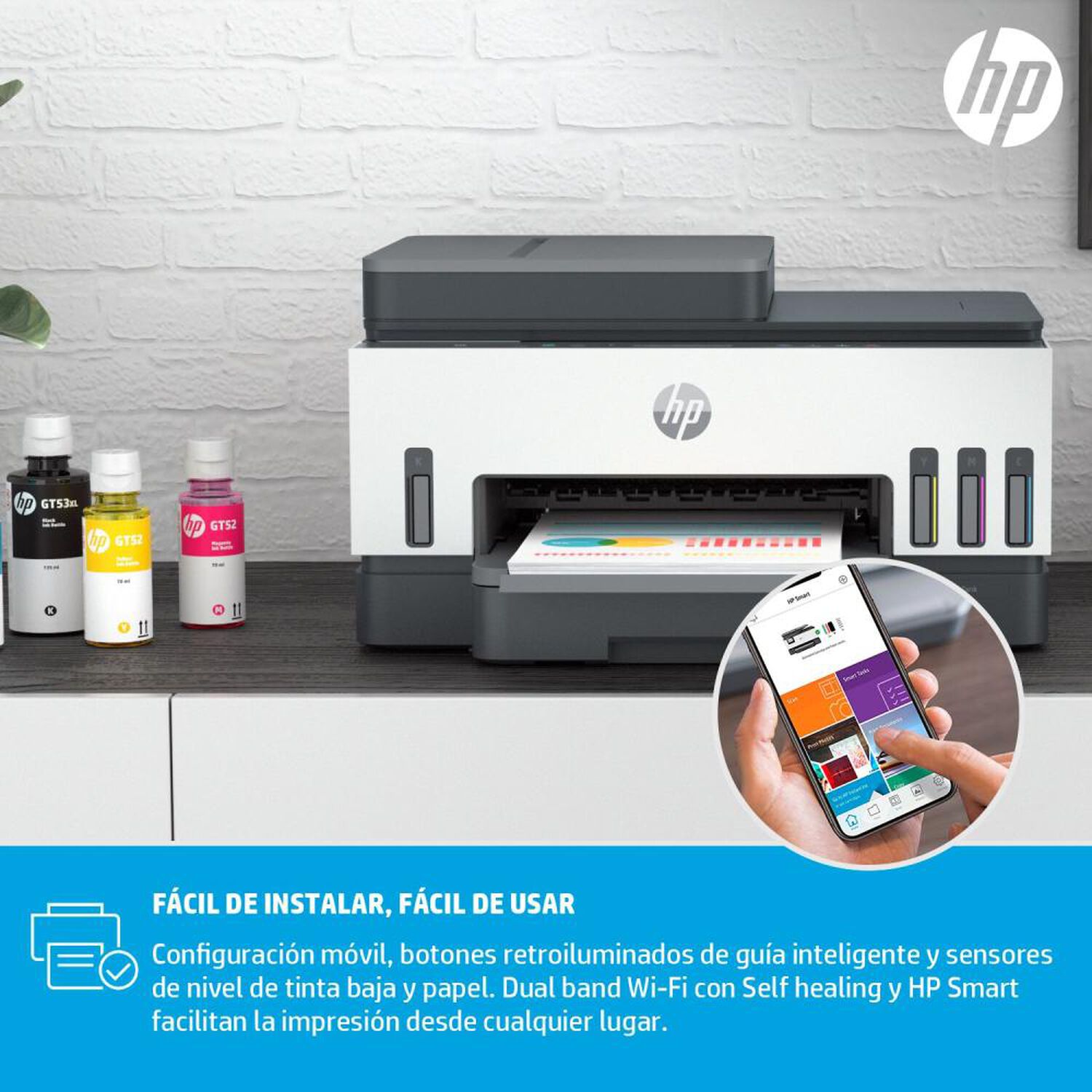Impresora Multifuncional HP Smart Tank 750 image number 7.0