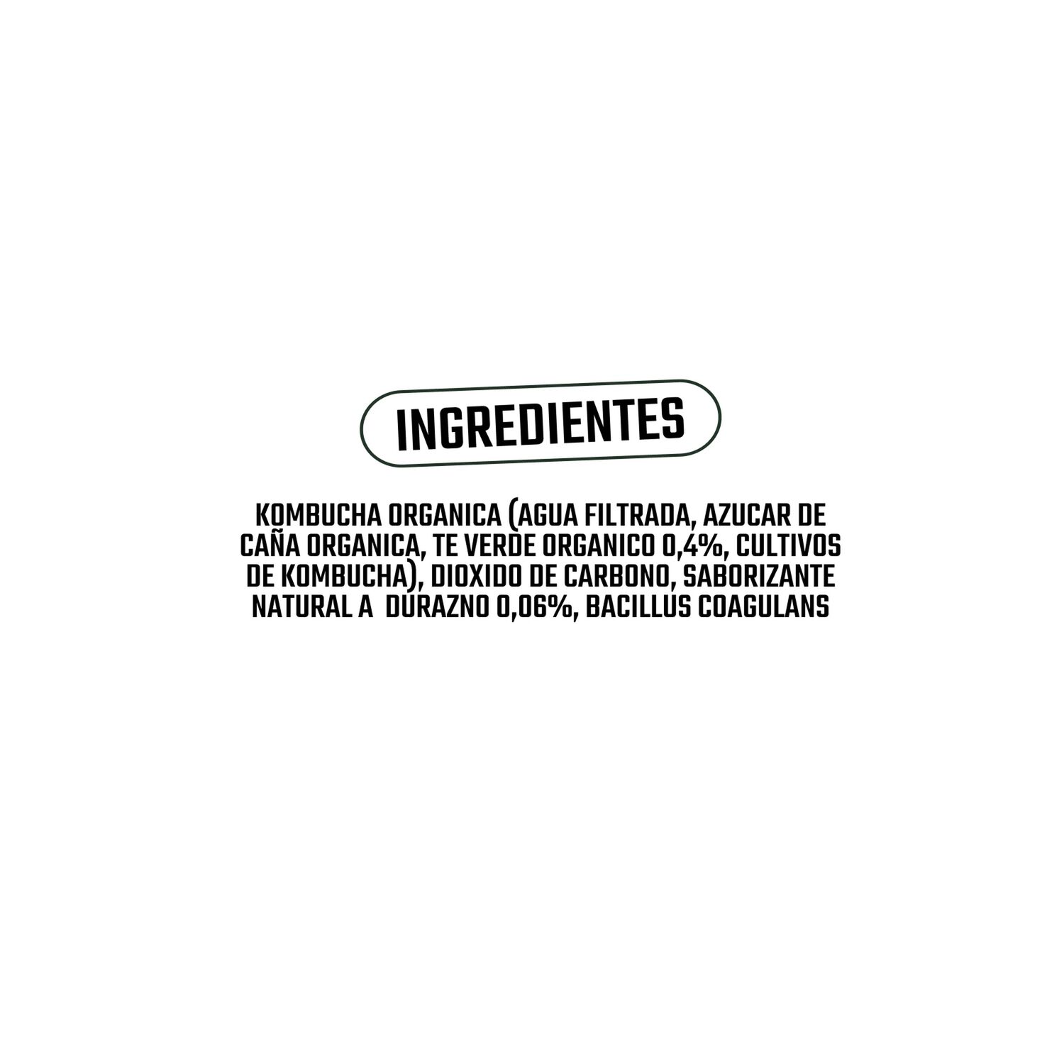 Kombucha Org&aacute;nica Durazno Gutsy Captain 1 X 400 Ml image number 5.0