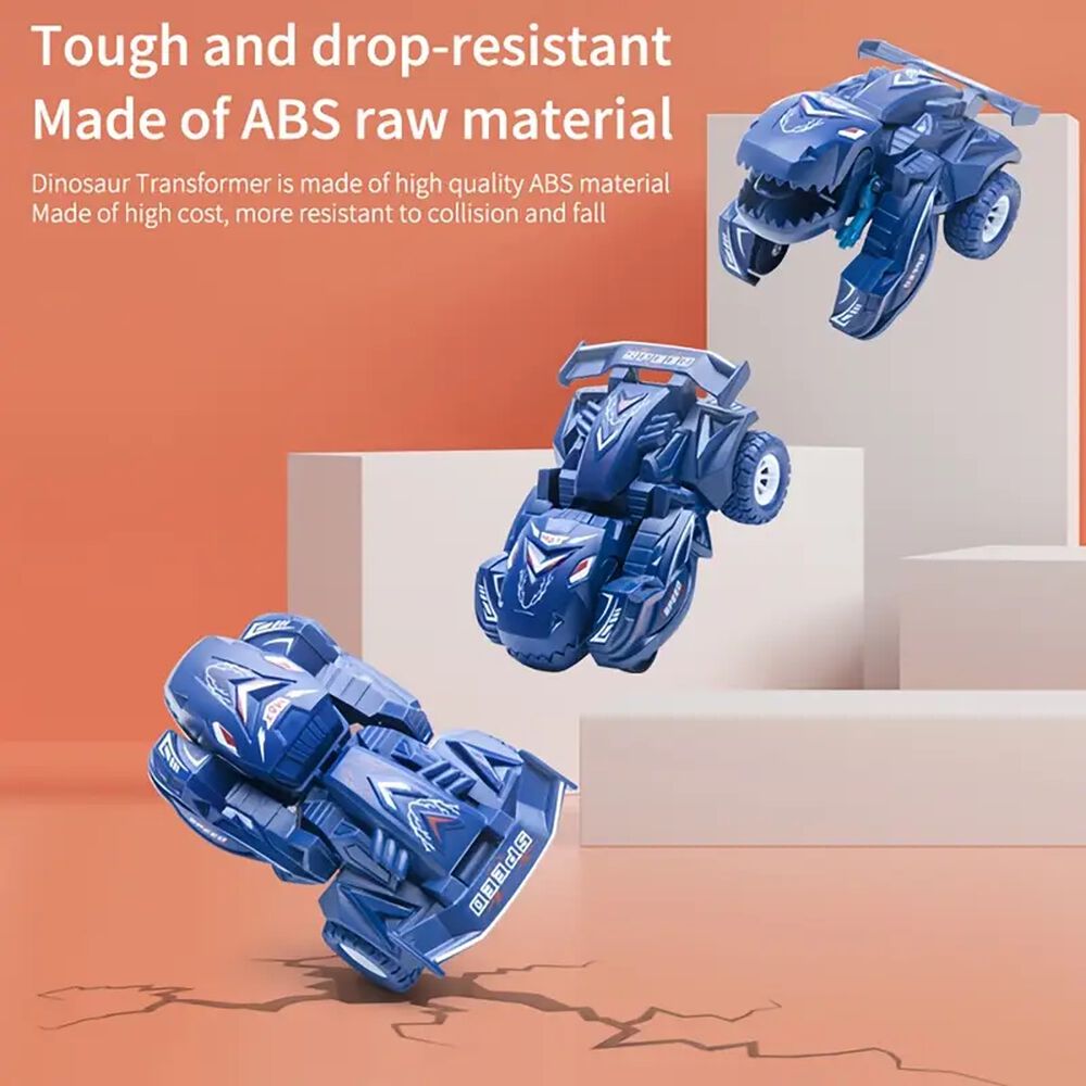 Set Juguetes Cuatro Autos Transformers Dinousaurio Para Niños image number 6.0