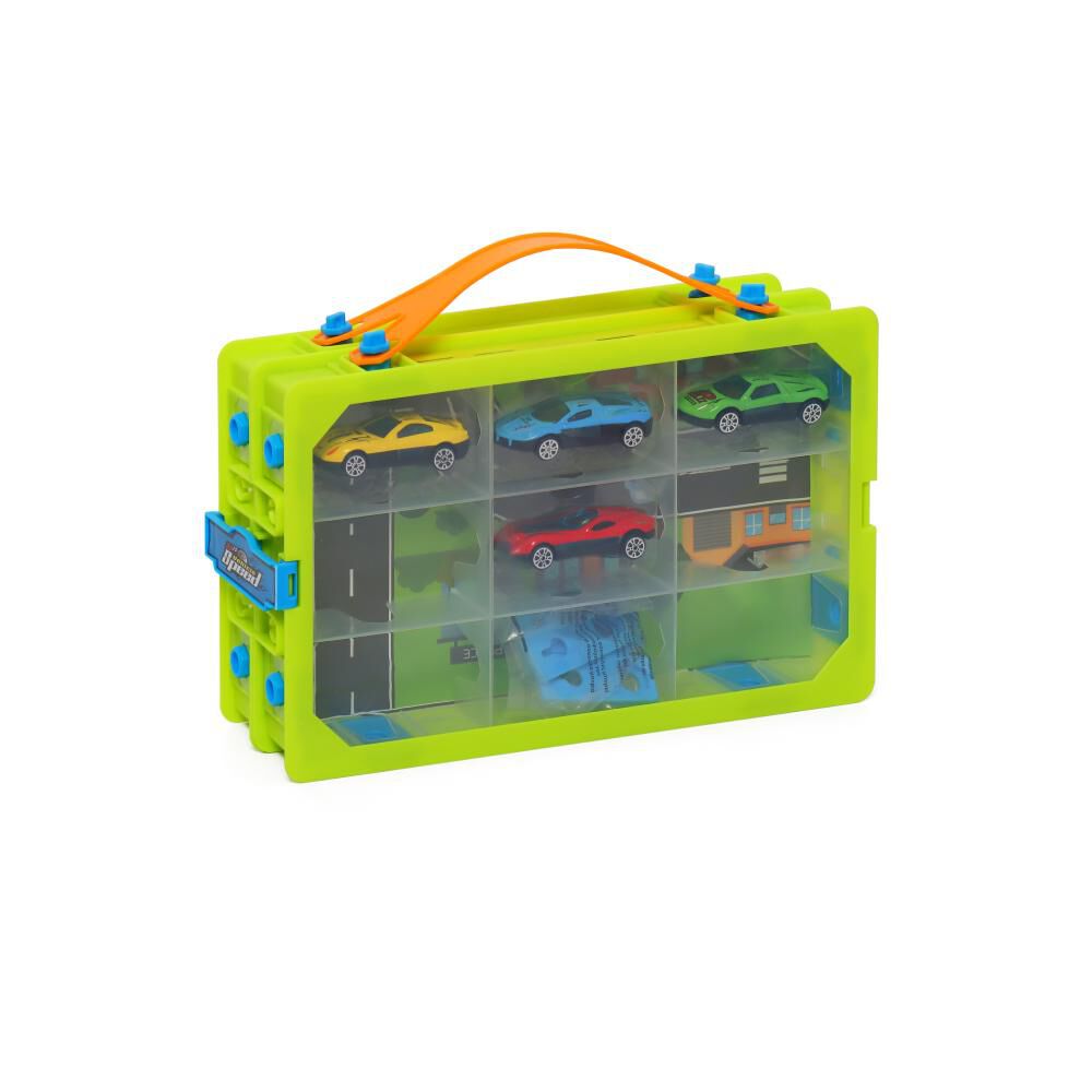 Caja De Almacenamiento Con 4 Autos Die Cast Y Mapa Happy Line image number 3.0