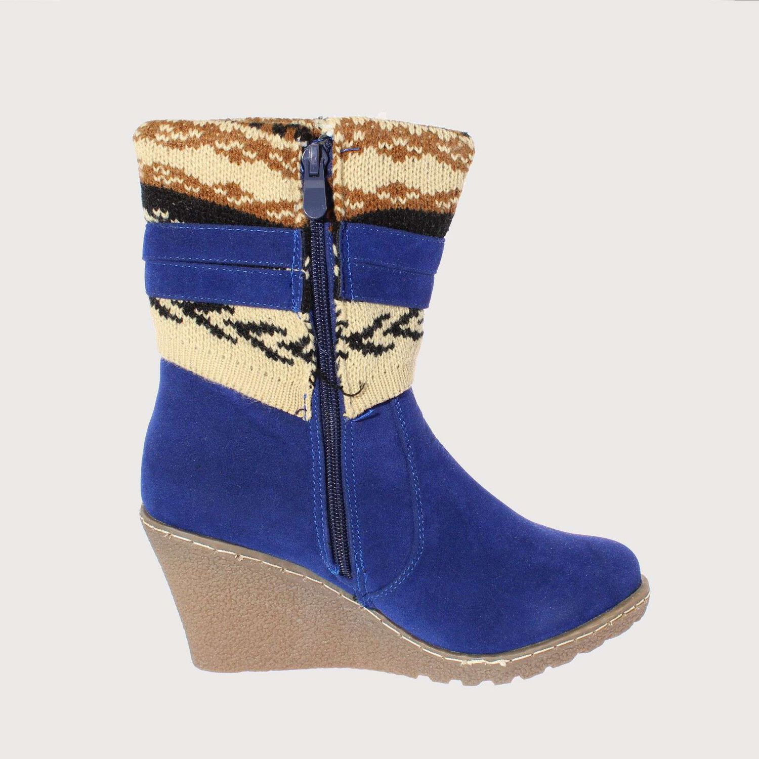 Bota Taco Chino Azul V&iacute;a Franca Art. 51214blue image number 3.0