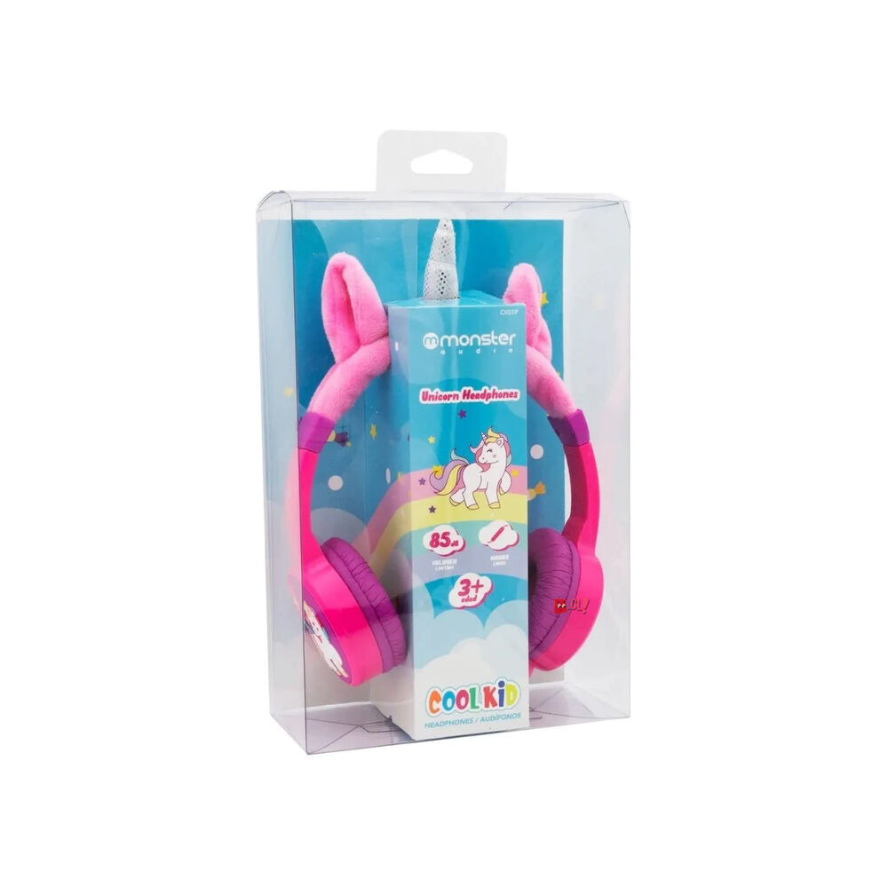 Audífonos Unicornio Rosado Alámbrico Monster - Ps image number 1.0