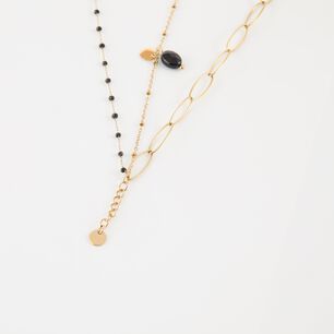 Pulsera Doble 19v69 Dorado Mujer Stb162