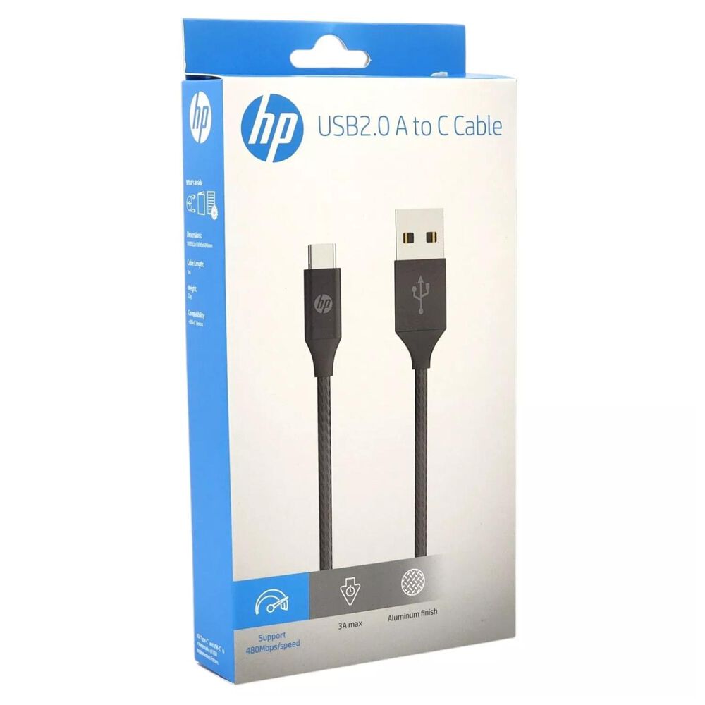 Cable De Carga Usb A Usb C 1mt Negro Dhc-tc102 image number 2.0
