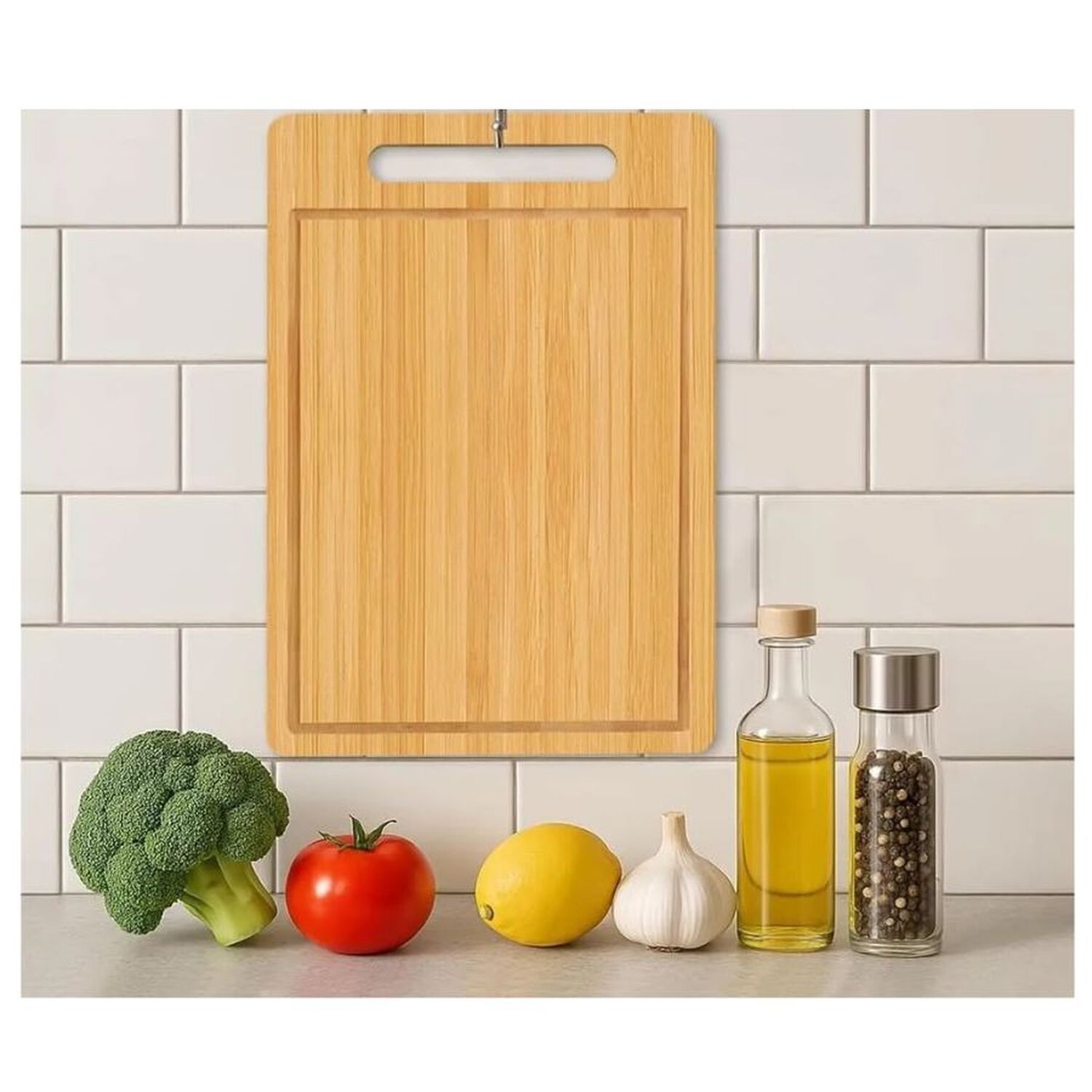 Tabla Para Picar Cocina Rectangular Bamb&uacute; 40x30 Cm image number 2.0
