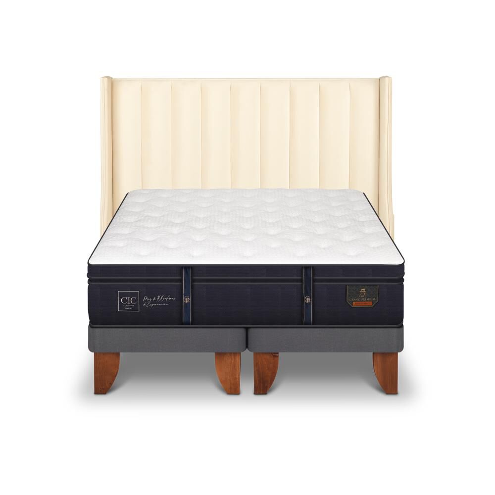 Cama Europea Cic Grand Premium / King / Base Dividida + Respaldo image number 0.0