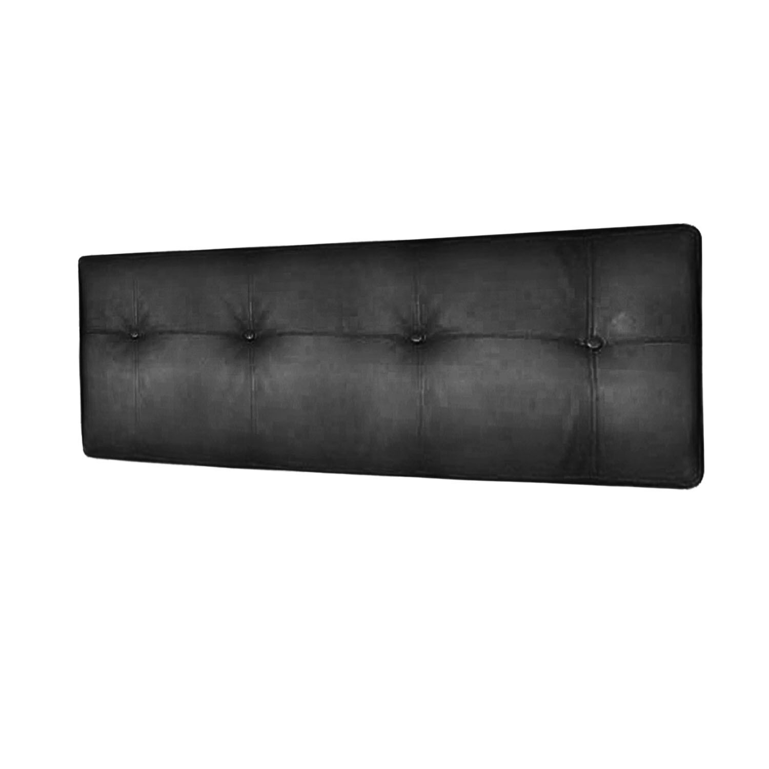 Respaldo Best Tela Velvet Negro 2 Plazas image number 1.0