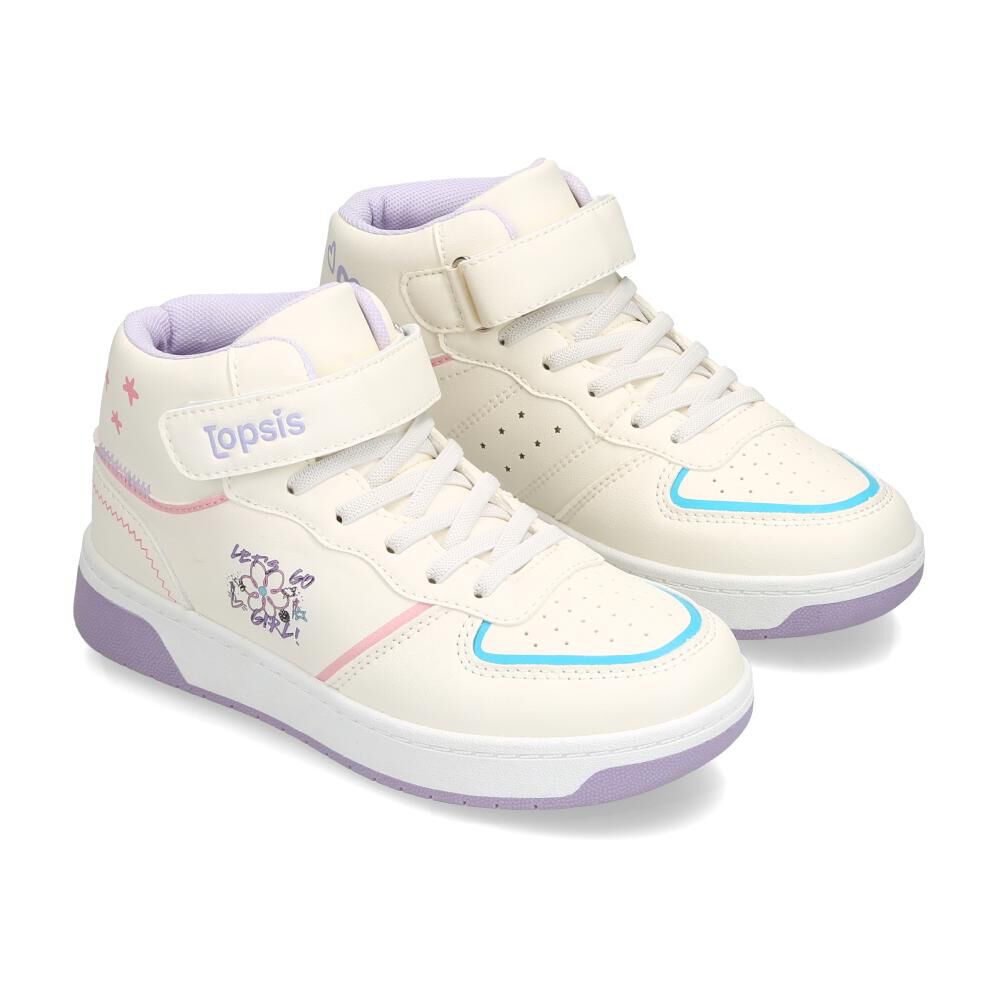 Zapatilla Infantil Ni&ntilde;a Topsis White image number 1.0