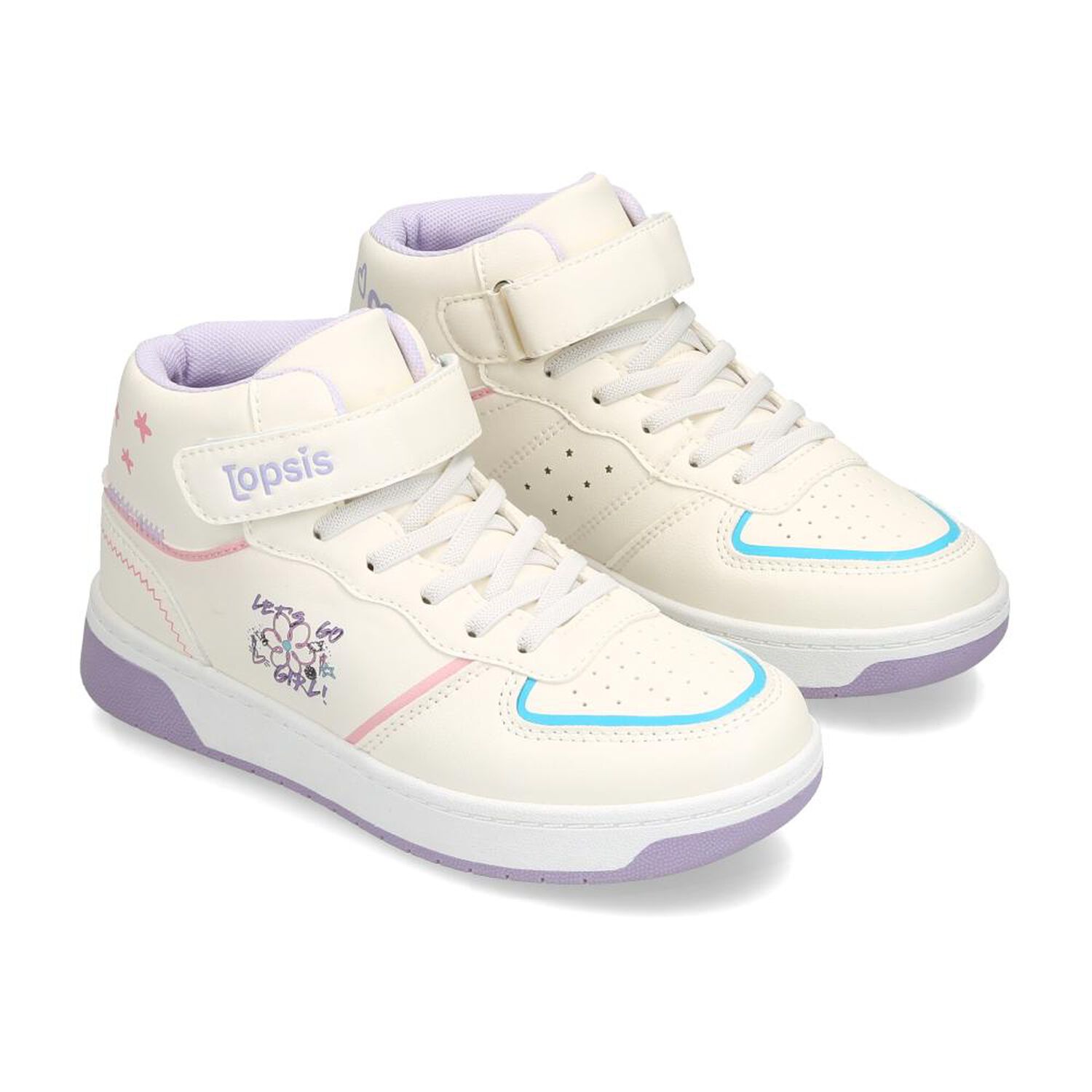 Zapatilla Infantil Ni&ntilde;a Topsis White image number 1.0