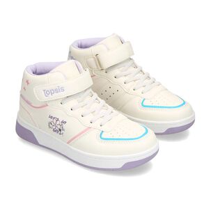 Zapatilla Infantil Ni&ntilde;a Topsis White