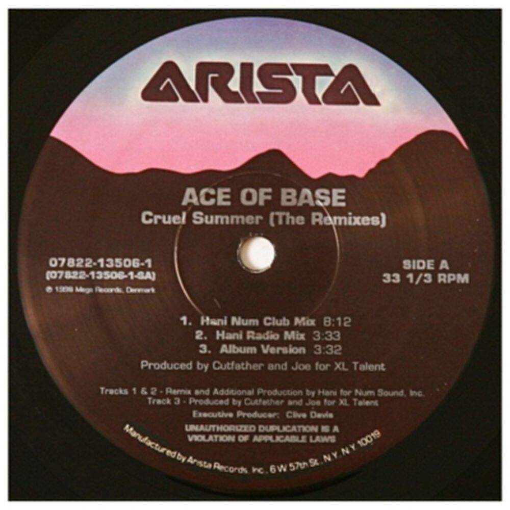 Ace Of Base - Cruel Summer | 12" Maxi Single Vinilo image number 2.0