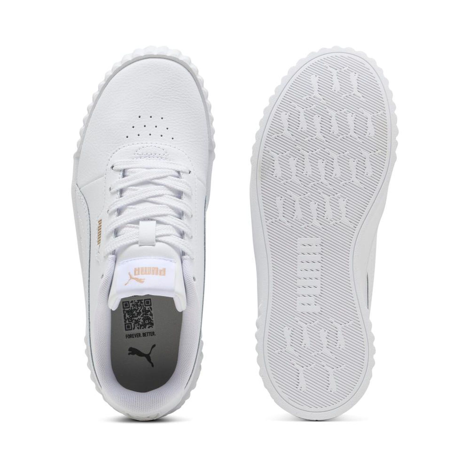 Zapatilla Urbana Unisex Puma Carina 3.0 Jr Blanco image number 2.0