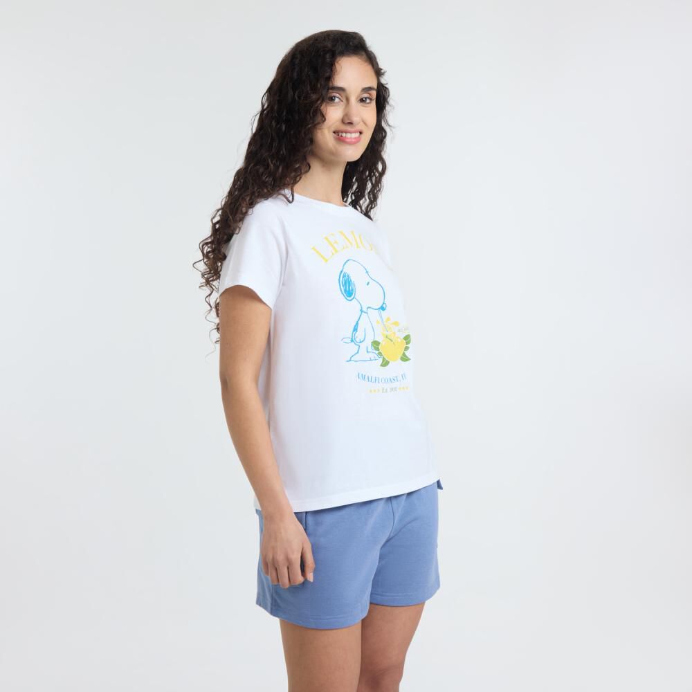 Polera Snoopy Manga Corta Cuello Redondo Mujer Freedom image number 2.0