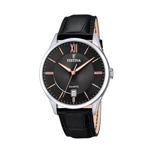 Reloj F20426/6 Festina Negro Hombre Acero Cl&aacute;sico