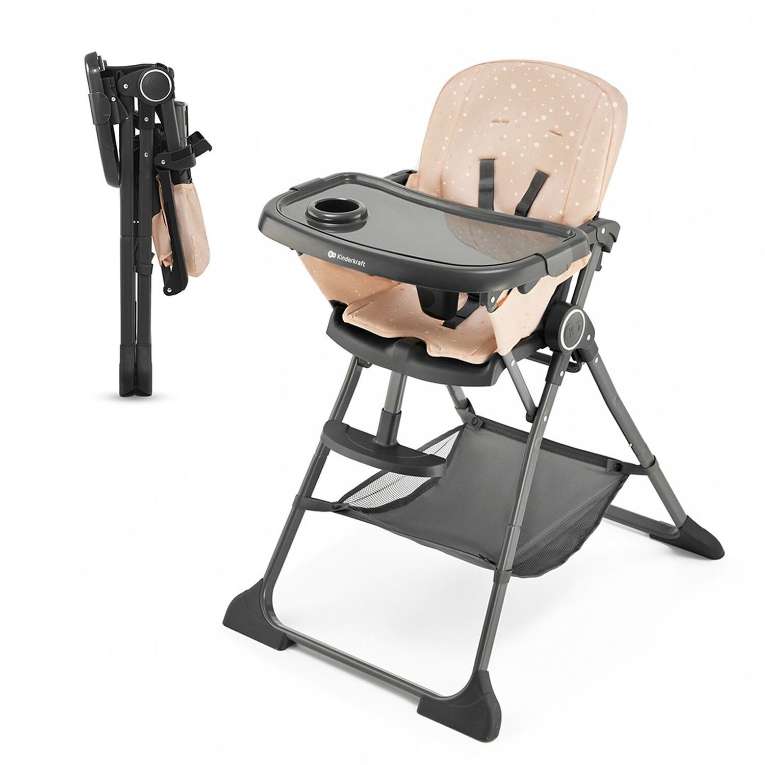 Silla De Comer Plegable Foldee Rosa image number 0.0