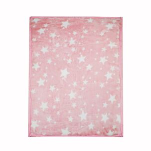 Frazada Ultra Soft Estrella 80x110cm Rosado Bebesit