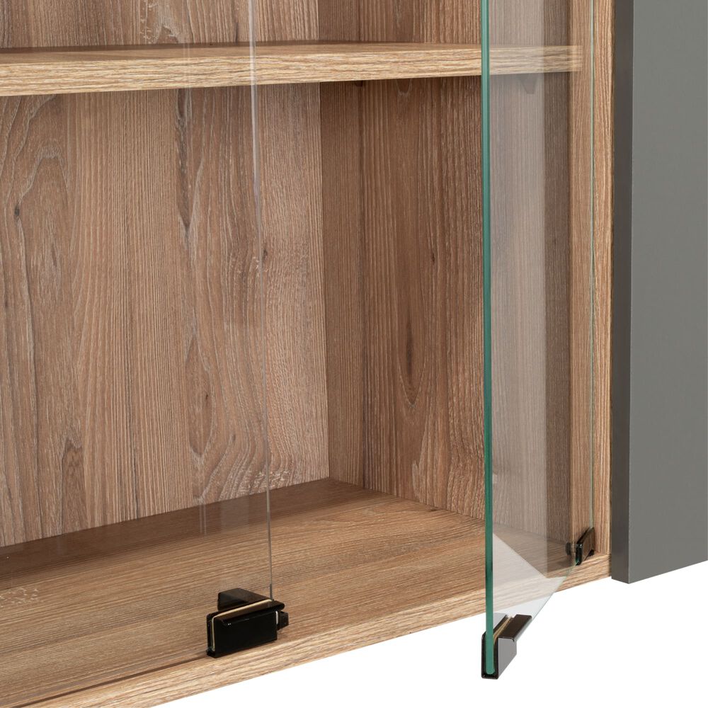 Mueble Superior De Cocina 6 Puertas 150x60x31,5 Cm Café Y Gris image number 5.0